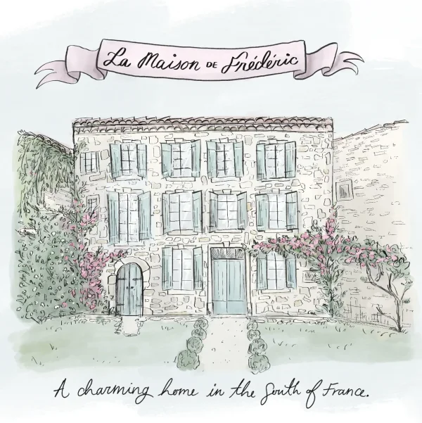 An ink illustration of Maison de Frederic